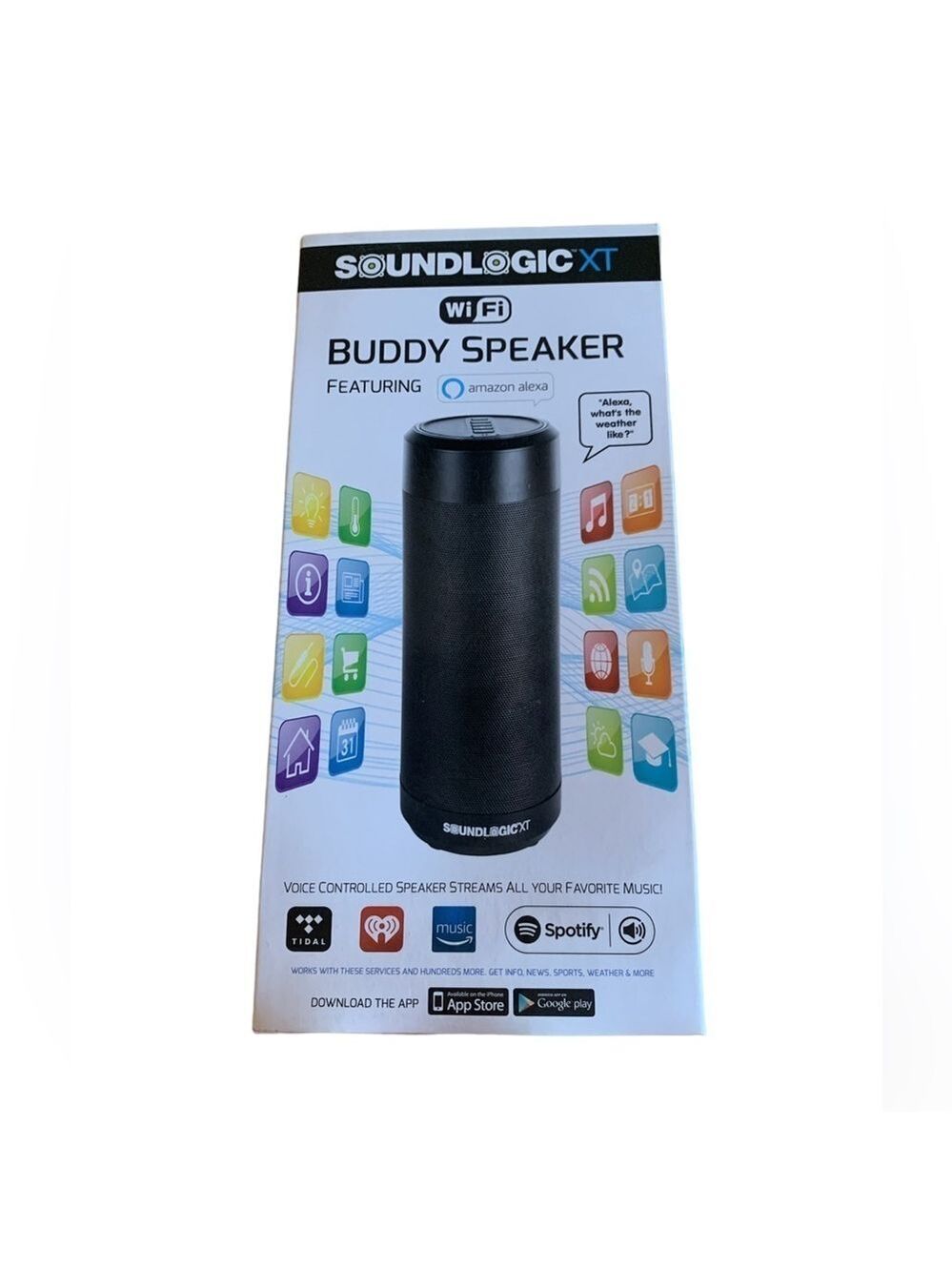 SoundLogic XT WiFi Buddy Speaker audio assistant sound activated Alexa Spotify